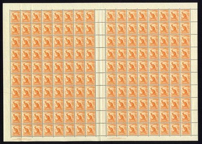 australia-1-2d-orange-c-of-a-wmk-perf-14-75-x-14-double-pane