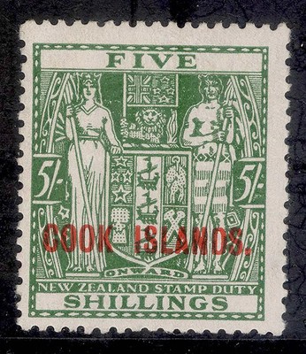 cook-islands-gv-sg119-5s-green-lh-mint-cat-50