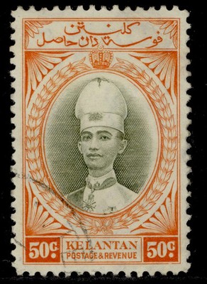 malaysia-kelantan-gvi-sg51-50c-grey-olive-orange-fine-used-cat-11