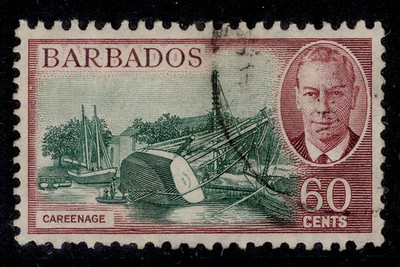 barbados-gvi-sg280-60c-green-claret-used-cat-16
