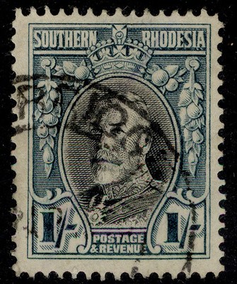 southern-rhodesia-gvi-sg23b-1s-black-greenish-blue-fine-used-cat-180-p14
