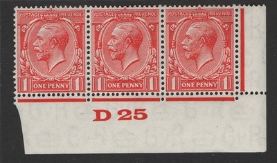 gb-1924-block-cypher-1d-sg419-d25-corner-strip-of-3-very-fine-mint-cat-100