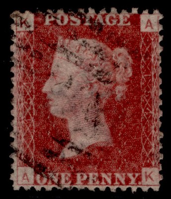 gb-qv-sg43-1d-rose-red-plate-154-fine-used-ak