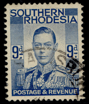 southern-rhodesia-gvi-sg46-9d-pale-blue-fine-used