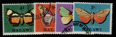 malawi-qeii-sg358-361-1970-moths-set-fine-used