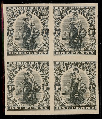 new-zealand-edvii-sg-1909-1d-dominion-imperf-plate-proof-block