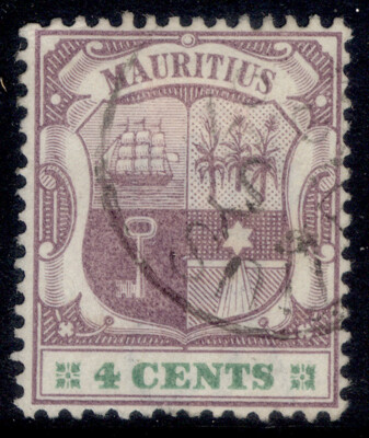 mauritius-qv-sg130-4c-dull-purple-emerald-fine-used-cds