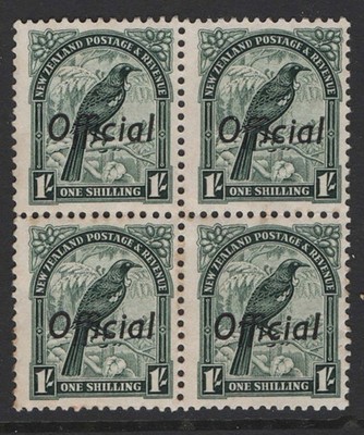 new-zealand-1936-1s-parson-bird-official-wmk-single-nz-star-blk-of-4-perf