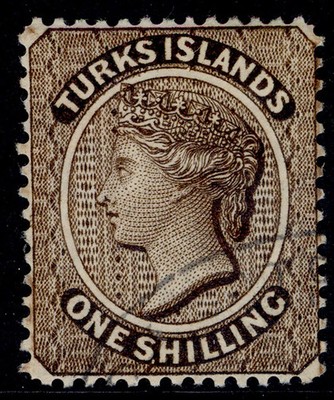 turks-caicos-islands-qv-sg60-1s-sepia-fine-used