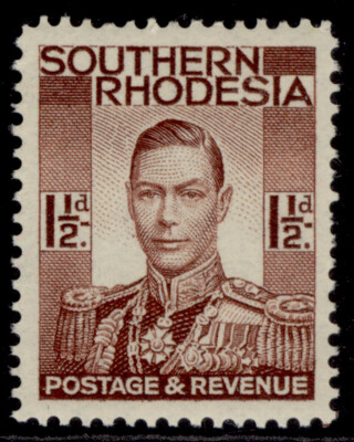 southern-rhodesia-gvi-sg42-1d-red-brown-lh-mint