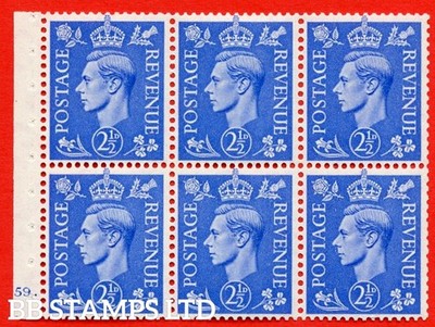 sg-489f-qb33-2d-blue-a-fine-mounted-mint-complete-cylinder-pane-of-b49453