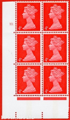 sg-733-u14-4d-bright-vermilion-an-unmounted-mint-cylinder-block-of-6-b75782