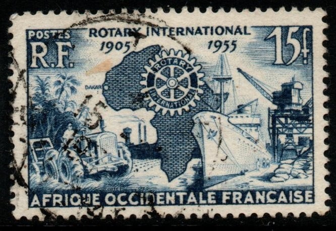 french-west-africa-sg84-1955-50th-anniv-of-rotary-international-fine-used