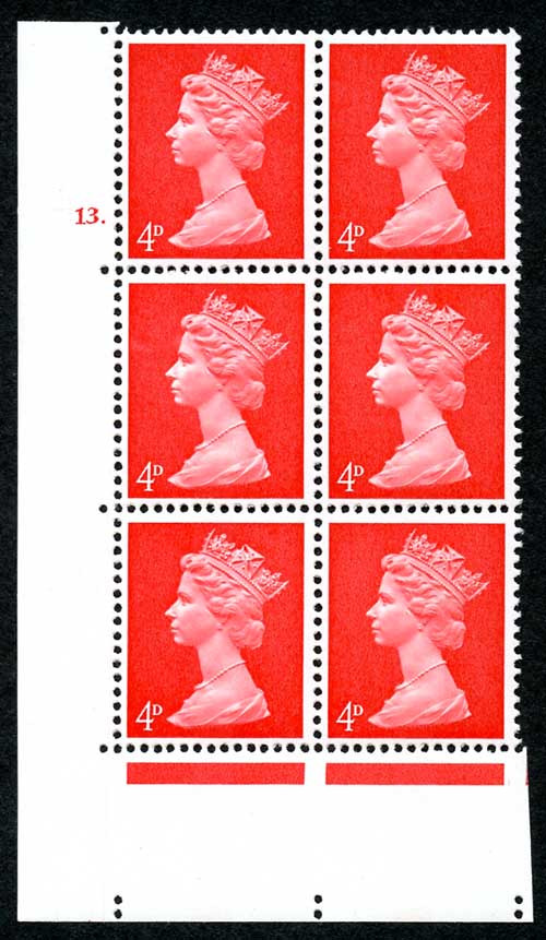 u14-4d-bright-vermillion-pva-head-a-one-4mm-centre-band-cyl-13-dot-perf-a