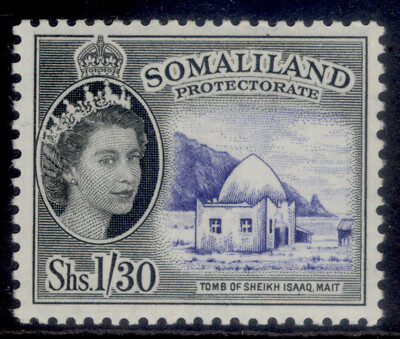 somaliland-protectorate-qeii-sg145-1s-30-ultramarine-black-m-mint-cat-27