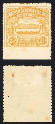 solomon-is-sg4-2-1-2d-large-canoe-imperf-bottom-margin-couple-of-light-thins