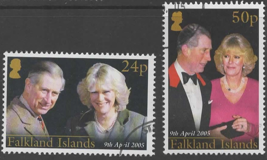 falkland-islands-sg1012-3-2005-royal-wedding-used