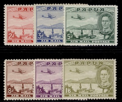 aus-papua-british-new-guinea-gvi-sg163-168-1939-air-set-m-mint-cat-75