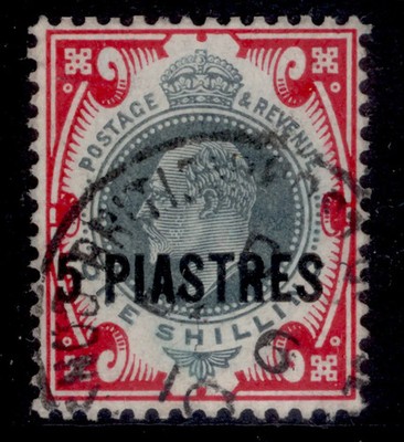 british-levant-edvii-sg21-5pi-on-1s-dull-green-carmine-fine-used-cat-20