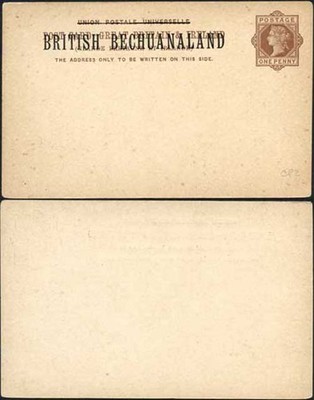 british-bechuanaland-o-p-on-qv-1d-brown-foreign-postcard-mint