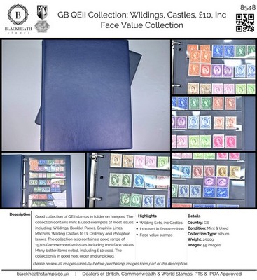 8548-gb-qeii-collection-wildings-castles-10-inc-face-value-mint-used-5