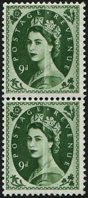 1958-9d-sg-582-dry-print-variety-on-pair-u-m-striking