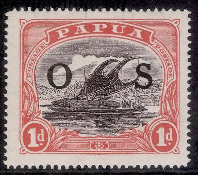 aus-papua-british-new-guinea-gv-sg-o56-1d-intense-black-red-vlh-mint