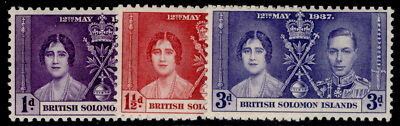 british-solomon-islands-gvi-sg57-59-1937-coronation-set-lh-mint