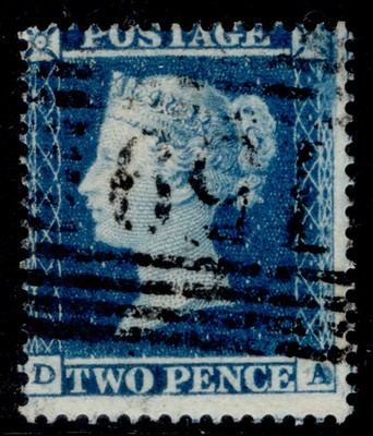 gb-qv-sg19-2d-dp-blue-plate-4-sc16-used-cat-75-da