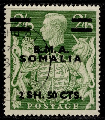 boic-somalia-gvi-sg-s19-2s-50c-on-2s-6d-yellow-green-fine-used-cat-25