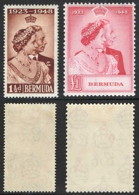 bermuda-sg125-6-1948-silver-wedding-m-m-cat-45-pounds