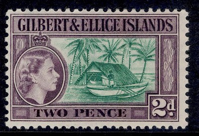 gilbert-and-ellice-islands-qeii-sg66a-2d-bluish-green-purple-m-mint-cat-35