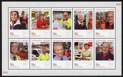 australia-sg3298a-2009-200-years-of-australia-post-sheetlet-u-m