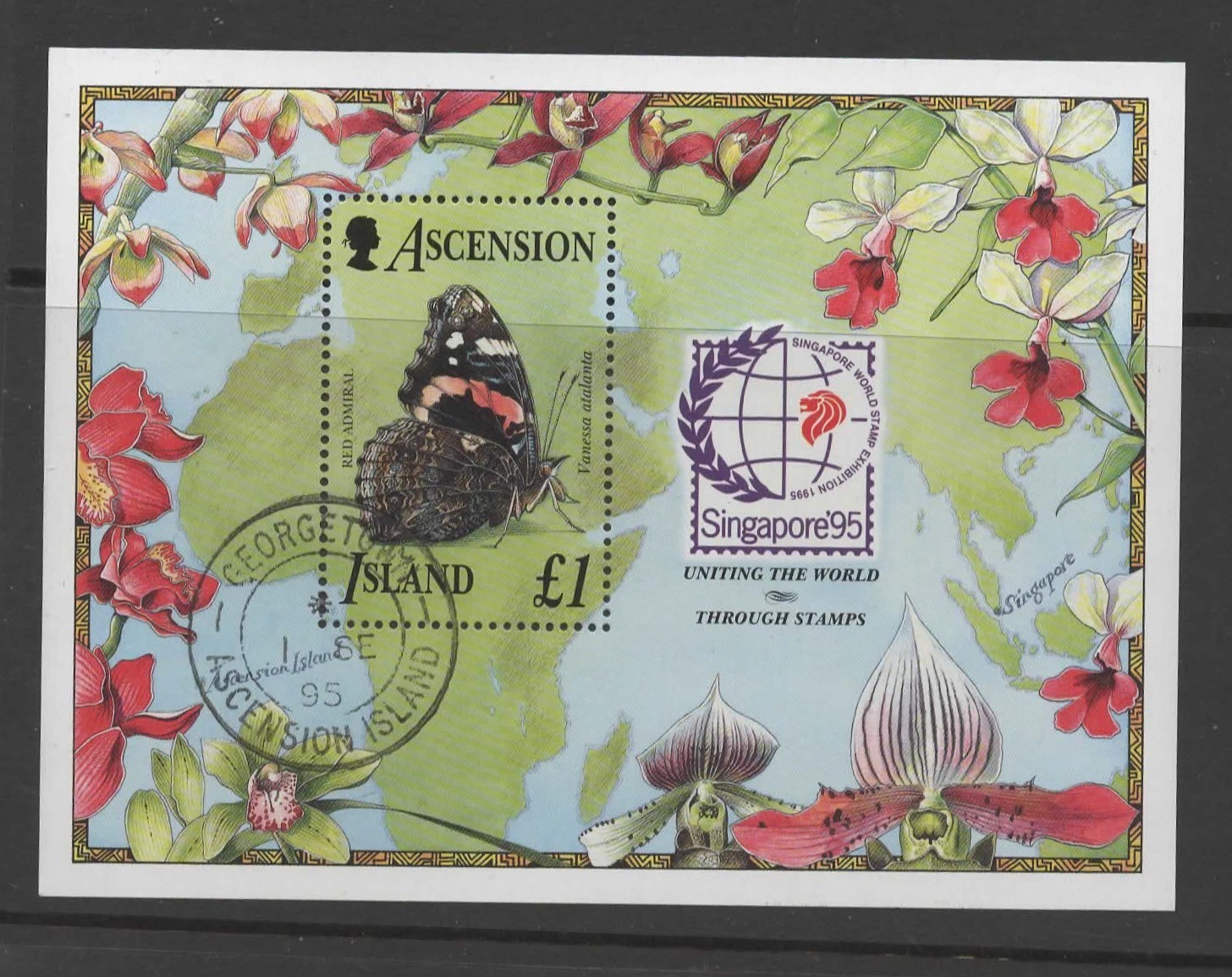 ascension-sgms661-1995-butterflies-used