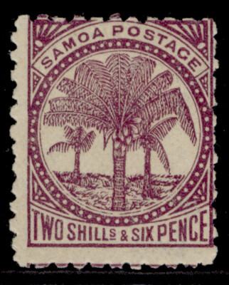 samoa-qv-sg64-2s-6d-purple-m-mint-cat-55-wmk-upright