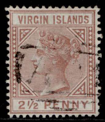 british-virgin-islands-qv-sg25-2d-red-brown-fine-used-cat-130