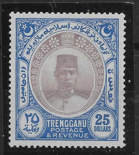 malaya-trengganu-sg45-1921-25-purple-blue-mtd-mint