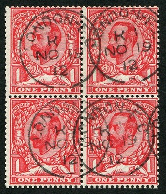 1d-sg-336-wmk-simple-cypher-block-of-four-vfu-ex-booklet-pane-with