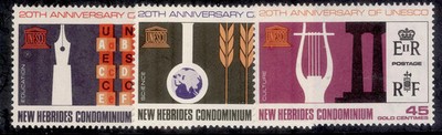 new-hebrides-qeii-sg122-124-1966-unesco-set-nh-mint