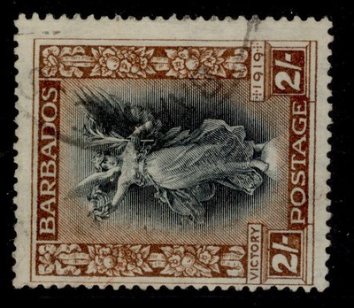 barbados-gv-sg210w-2s-black-brown-fine-used-cat-160-wmk-crown-to-left