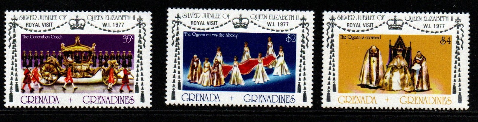 grenada-grenadines-sg239-41-1977-royal-visit-p13-mnh