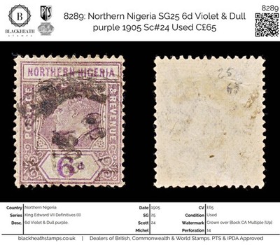 8289-northern-nigeria-sg25-6d-violet-dull-purple-1905-sc-24-used-c65