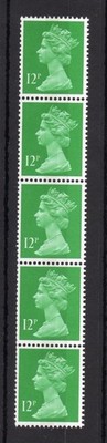 12p-machin-unmounted-mint-coil-strip-of-5
