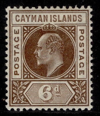 cayman-islands-edvii-sg11-6d-brown-m-mint-cat-20