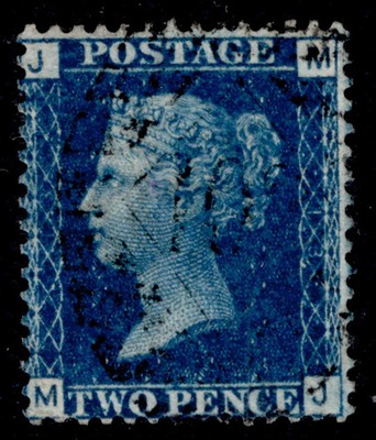 gb-qv-sg46-2d-blue-thin-lines-fine-used-cat-15-plate-13-mj