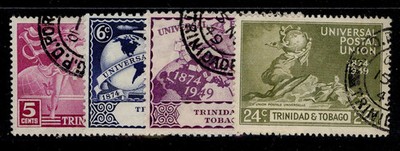 trinidad-tobago-gvi-sg261-264-1949-anniversary-of-upu-set-fine-used