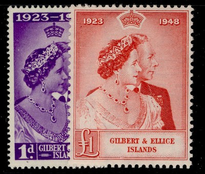 gilbert-ellice-islands-gvi-sg57-58-1949-royal-silver-wedding-set-m-mint