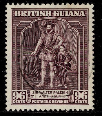 british-guiana-gvi-sg316a-96c-purple-fine-used-cat-19-perf-12-x-13