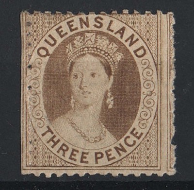 queensland-1862-3d-brown-no-wmk-thick-paper-rough-perf-13-sg25-m-mint-fresh