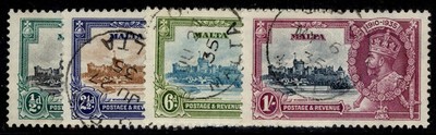 malta-gv-sg210-213-1935-silver-jubilee-set-fine-used-cat-45-cds